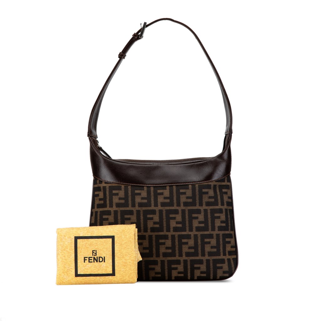 Fendi Zucca Canvas Shoulder Bag - Image 14