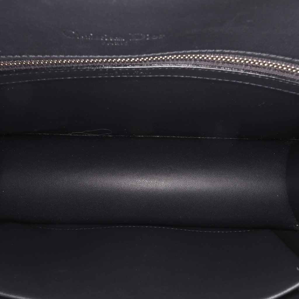 Dior Medium Metallic Patent Microcannage Diorama Flap - 4