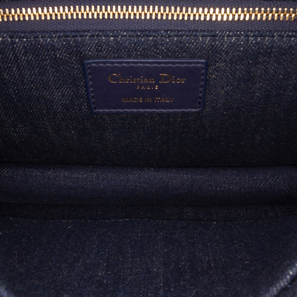 Dior Printed Denim Flowers 30 Montaigne Flap - 4