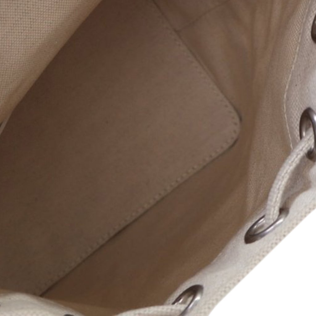 Saint Laurent Mini Canvas Rive Gauche Bucket Bag - 5