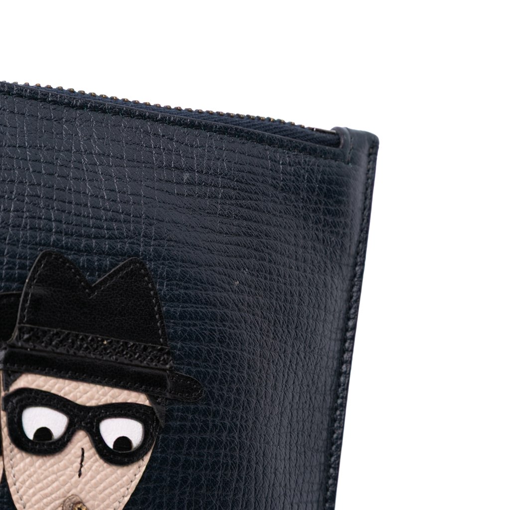 Dolce & Gabbana Leather DG Family Patch Zip Pouch - Detail 2