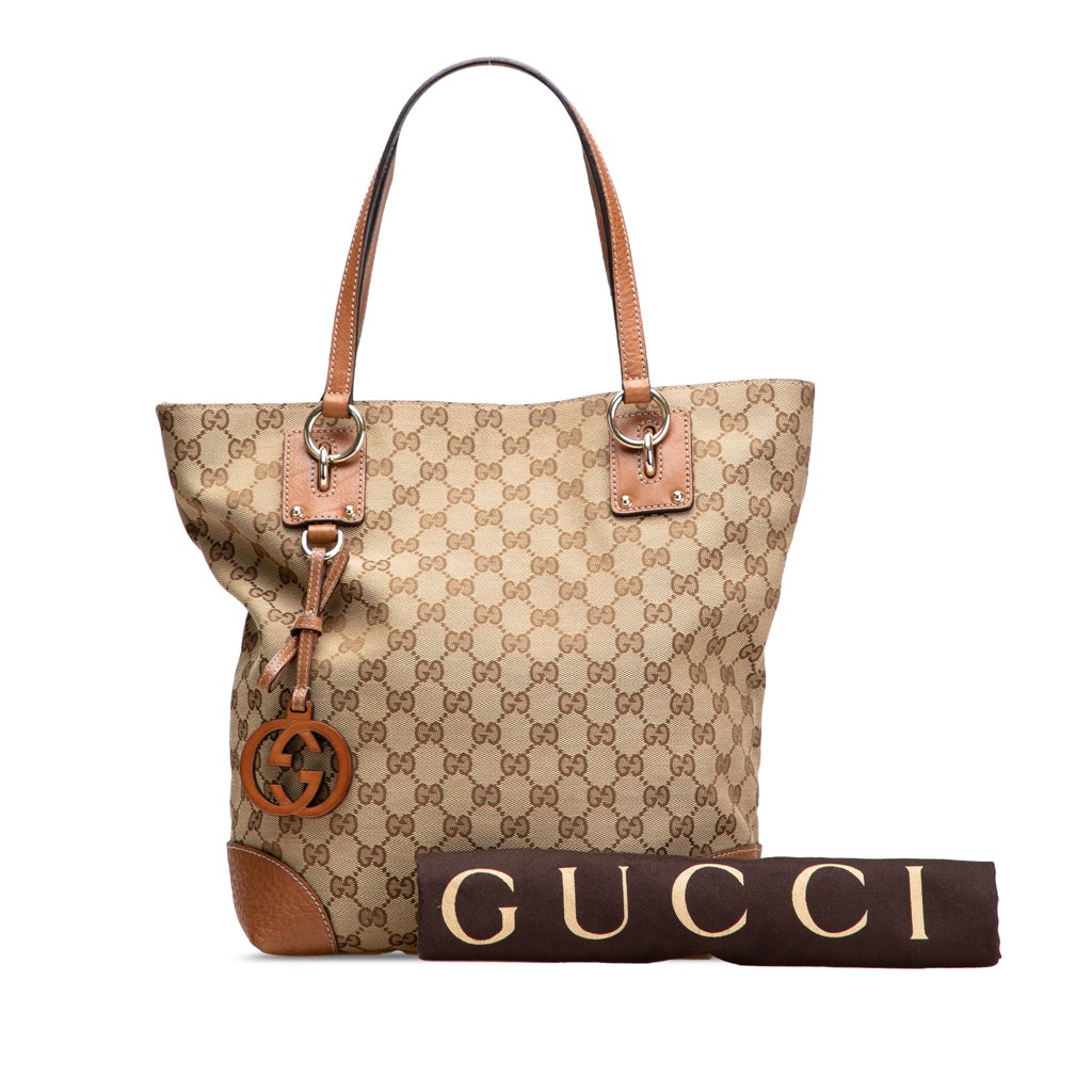 Gucci GG Canvas GG Charm Tote - Image 13