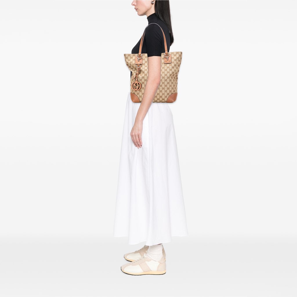 Gucci GG Canvas GG Charm Tote - Image 12