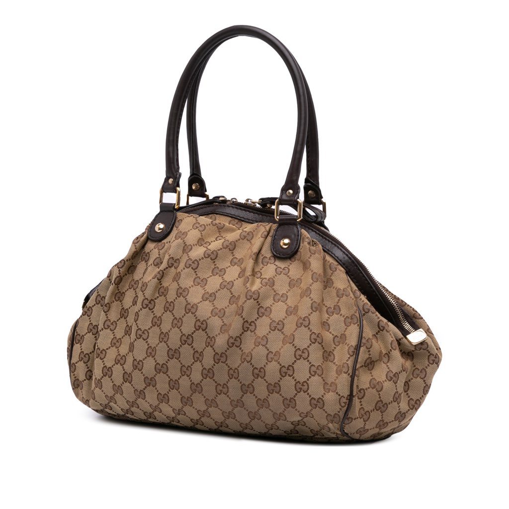 Gucci GG Canvas Sukey Satchel - 2