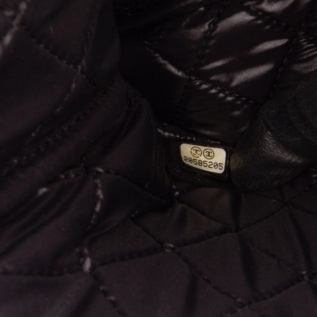 Chanel Medium Quilted Patent O Case Clutch - Side view