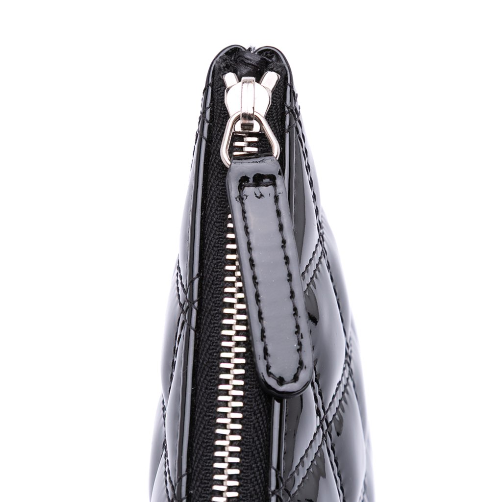 Chanel Medium Quilted Patent O Case Clutch - Detail 2