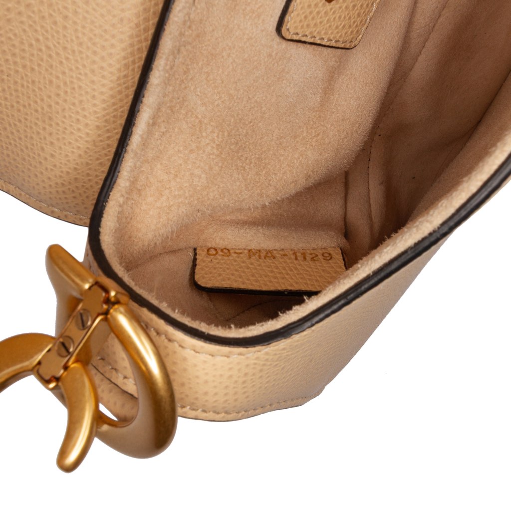 Dior Mini Grained Calfskin Saddle Bag - 5