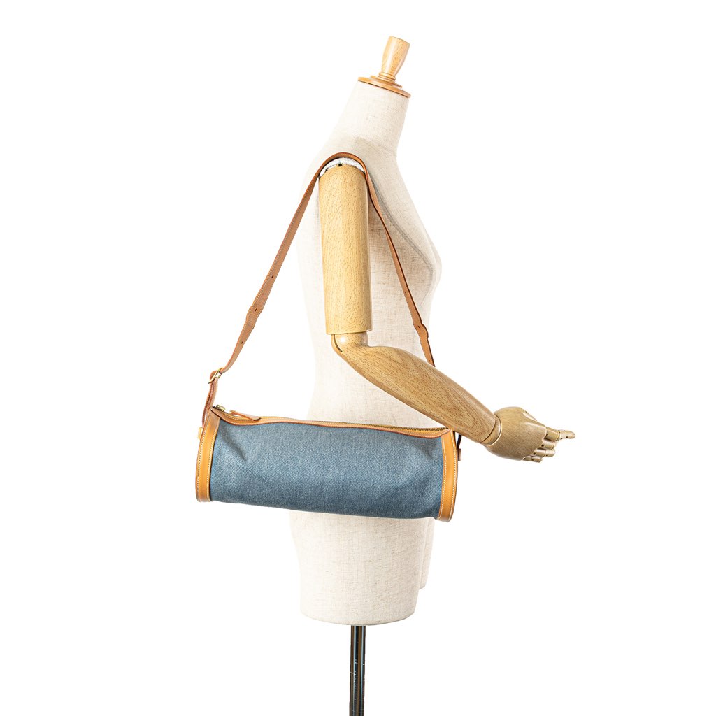 Hermès Denim and Calfskin Sac Doremi 33 - Image 13