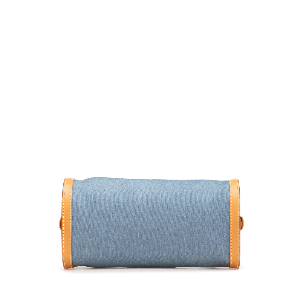 Hermès Denim and Calfskin Sac Doremi 33 - Image 6