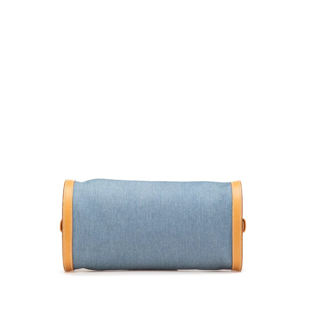 Hermès Denim and Calfskin Sac Doremi 33 Blue Denim Very good - Inside View