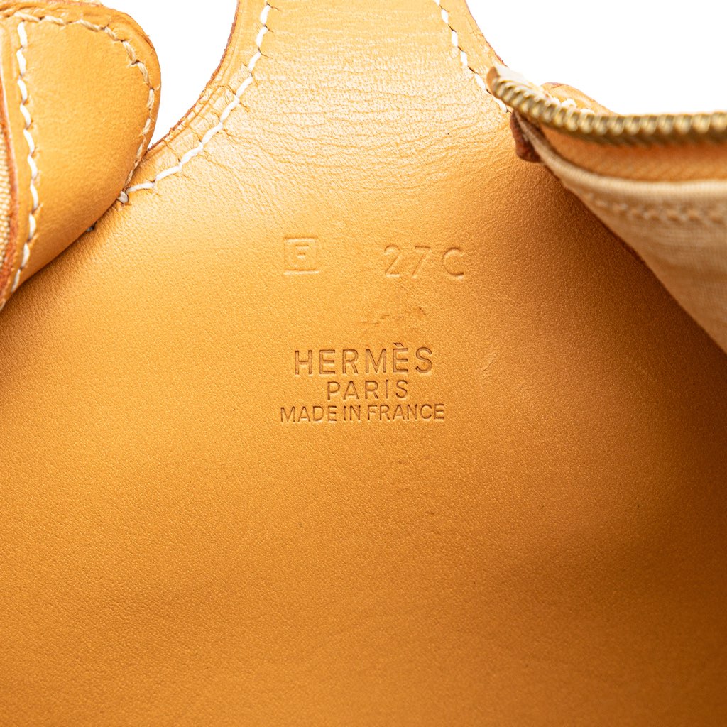 Hermès Denim and Calfskin Sac Doremi 33 - Side view