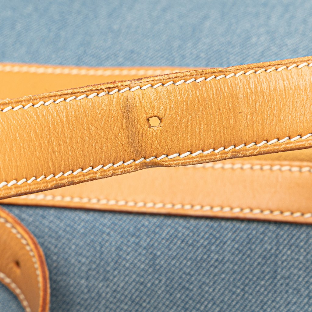 Hermès Denim and Calfskin Sac Doremi 33 - Detail 2