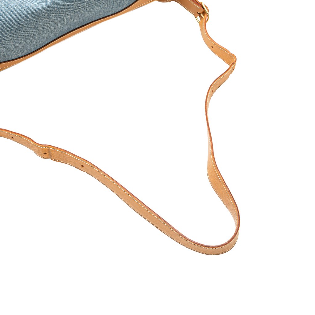 Hermès Denim and Calfskin Sac Doremi 33 - Image 12