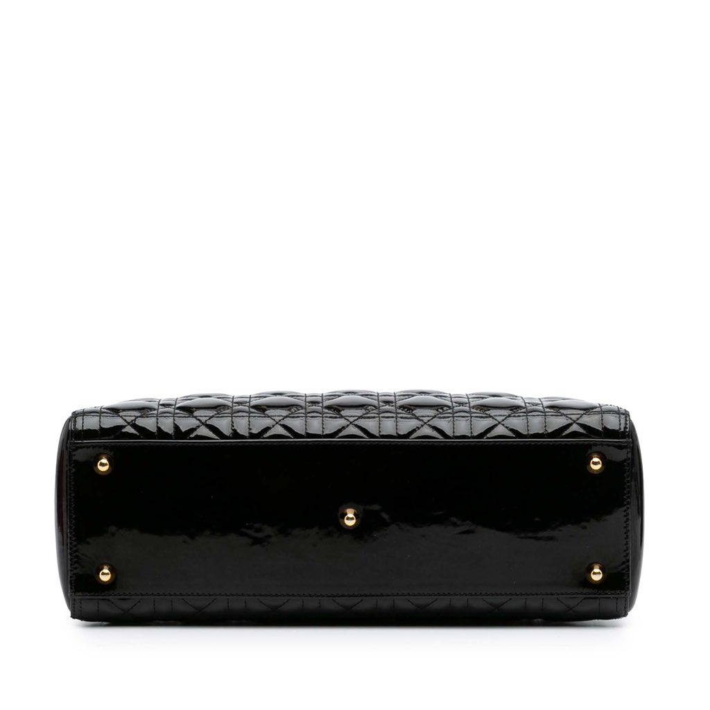 Dior Large Patent Cannage Lady Dior - 3
