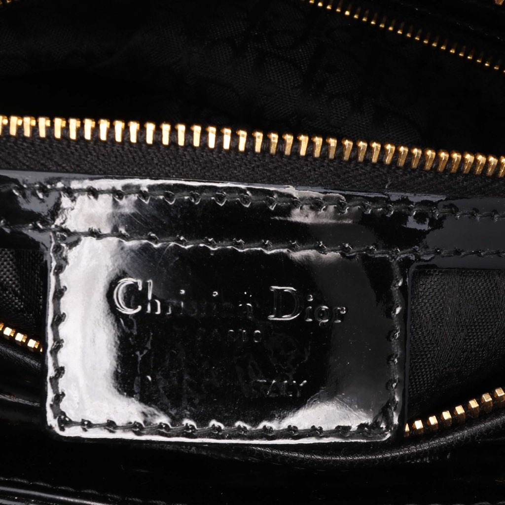 Dior Large Patent Cannage Lady Dior - 5