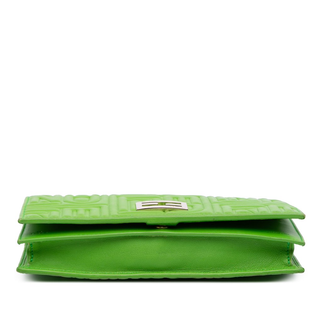 Fendi Nappa Logo Embossed Long Wallet On Chain - Image 6