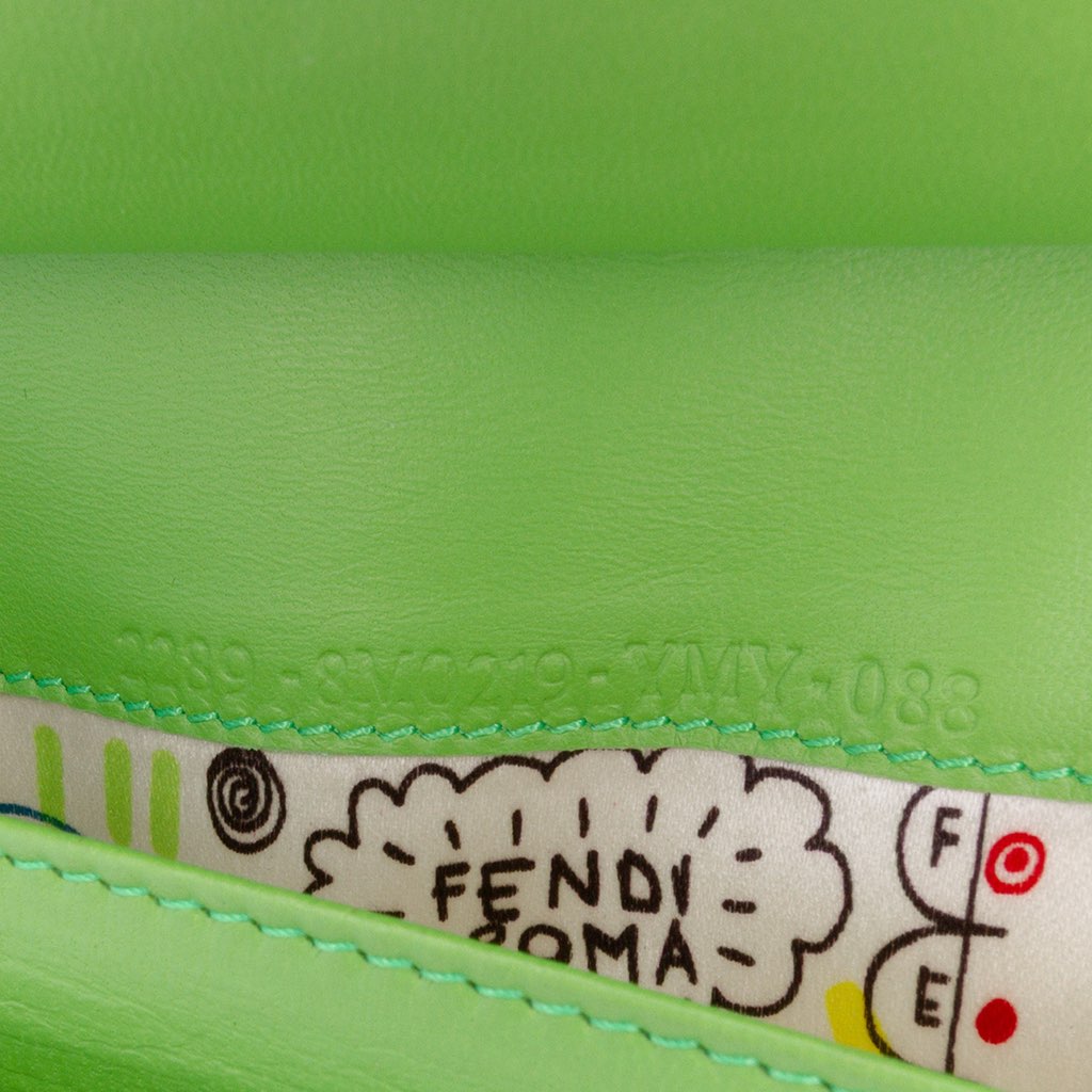 Fendi Nappa Logo Embossed Long Wallet On Chain - Detail 2