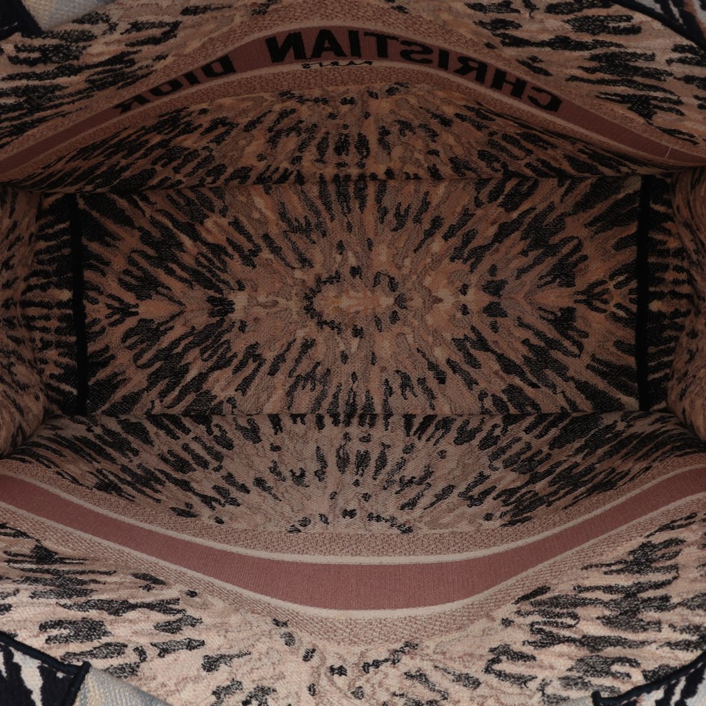Dior Large Embroidered Canvas Tie Dye Book Tote - 4