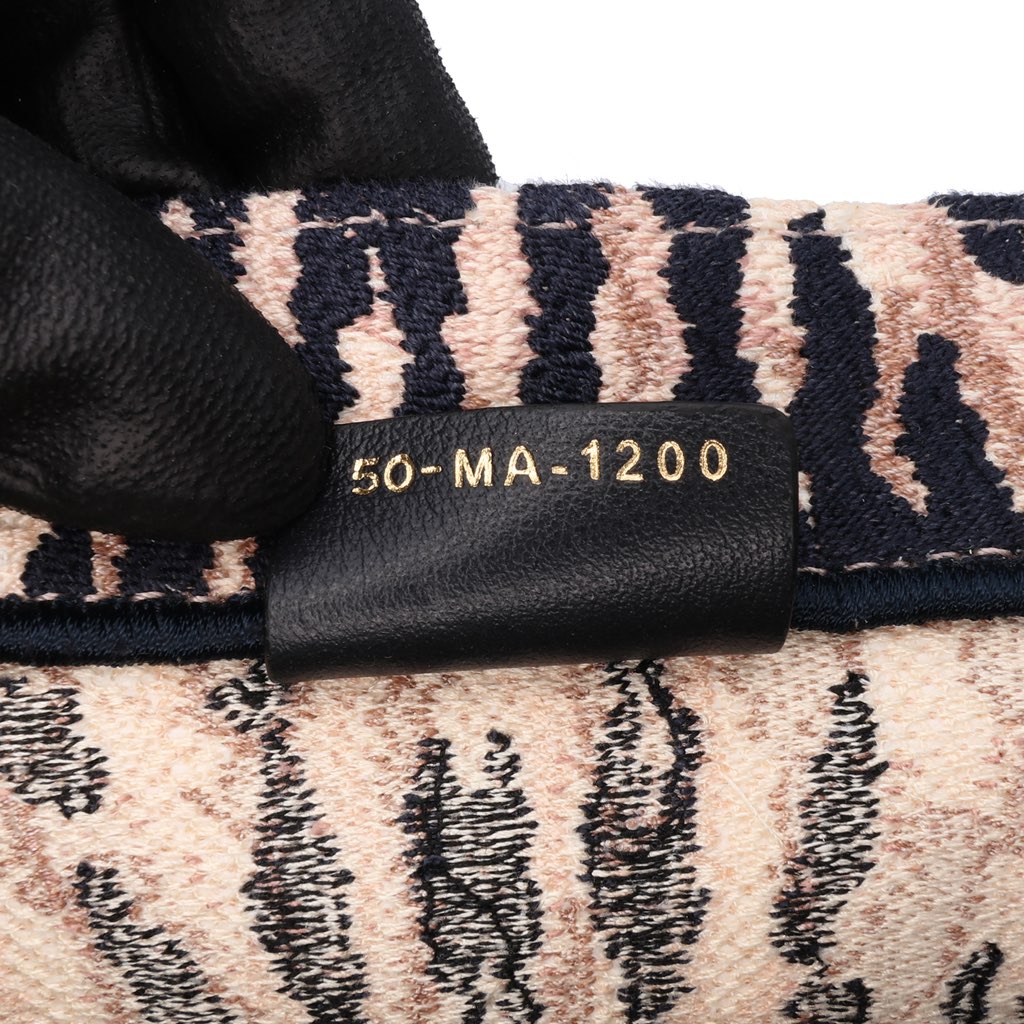 Dior Large Embroidered Canvas Tie Dye Book Tote - Side view