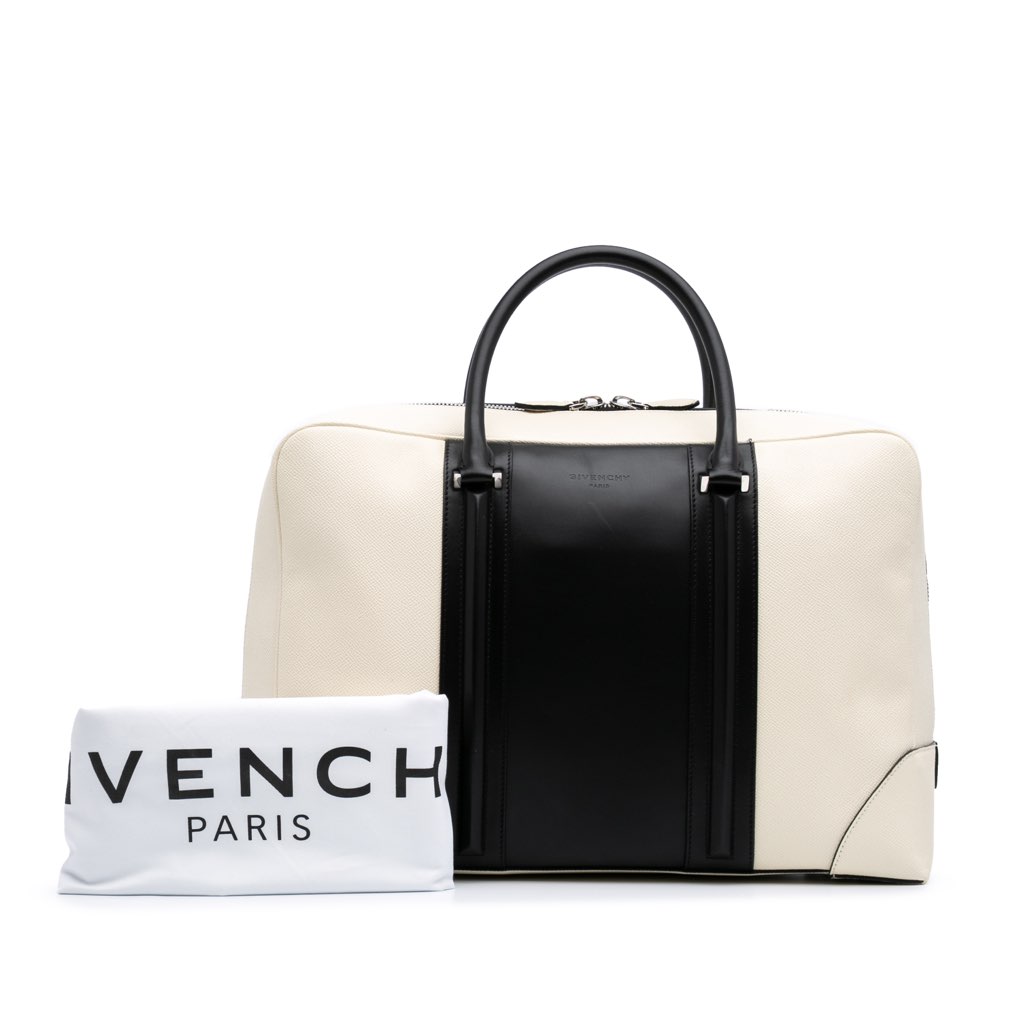 Givenchy Bicolor Grained Calfskin Lucrezia Briefcase - Image 14