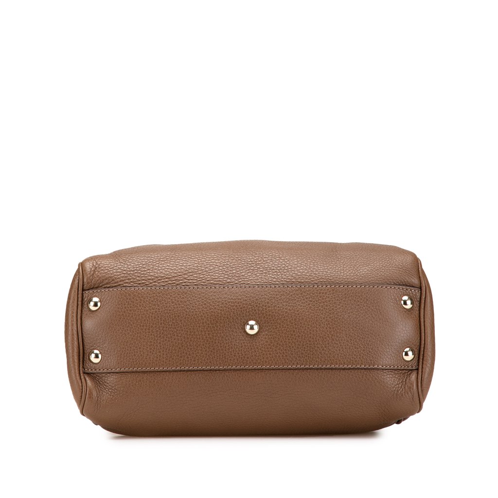 Gucci Small Calfskin Bamboo Shopper Satchel - 3