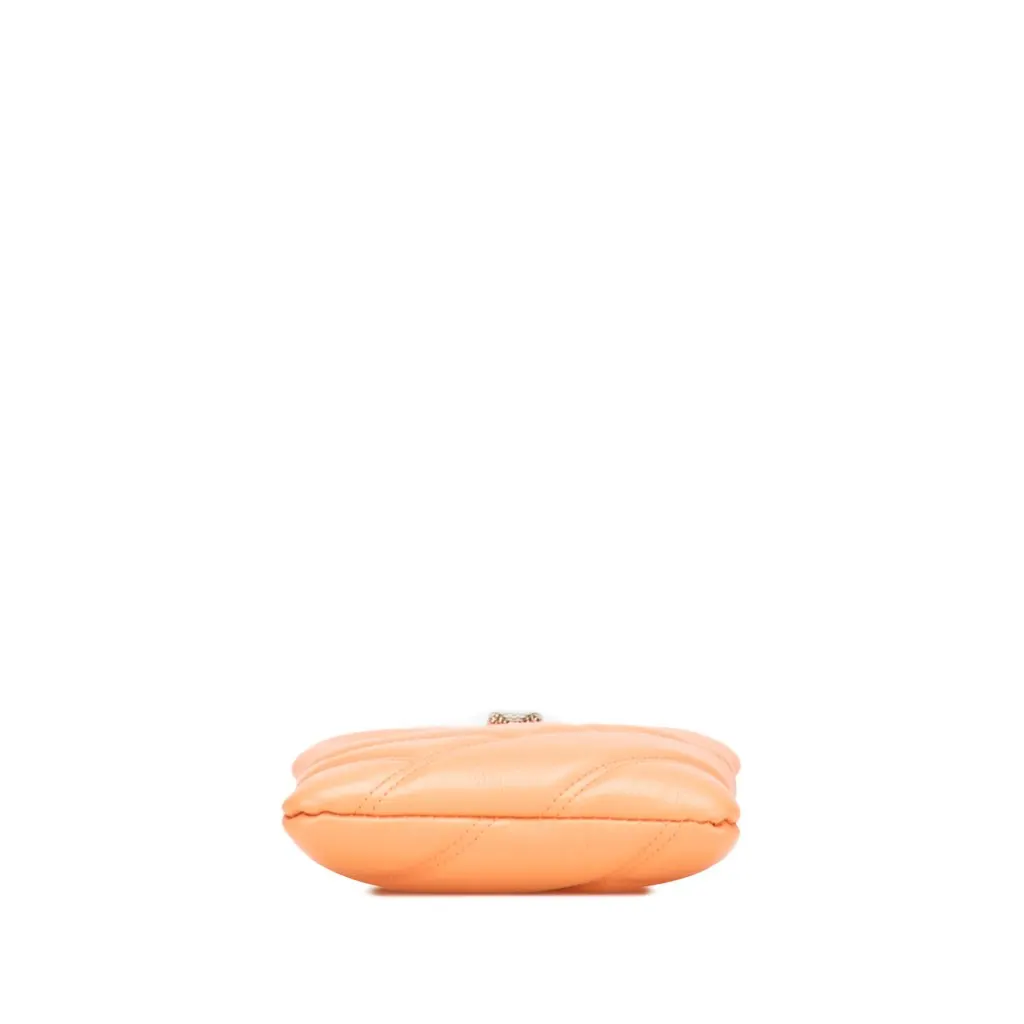 Bvlgari Leather Serpenti Cabochon Phone Case Crossbody Orange Leather Good - Inside View