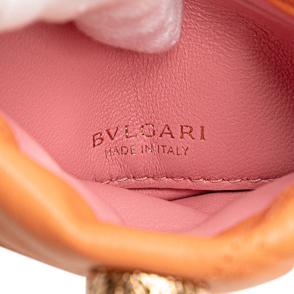 Bvlgari Leather Serpenti Cabochon Phone Case Crossbody - Side view