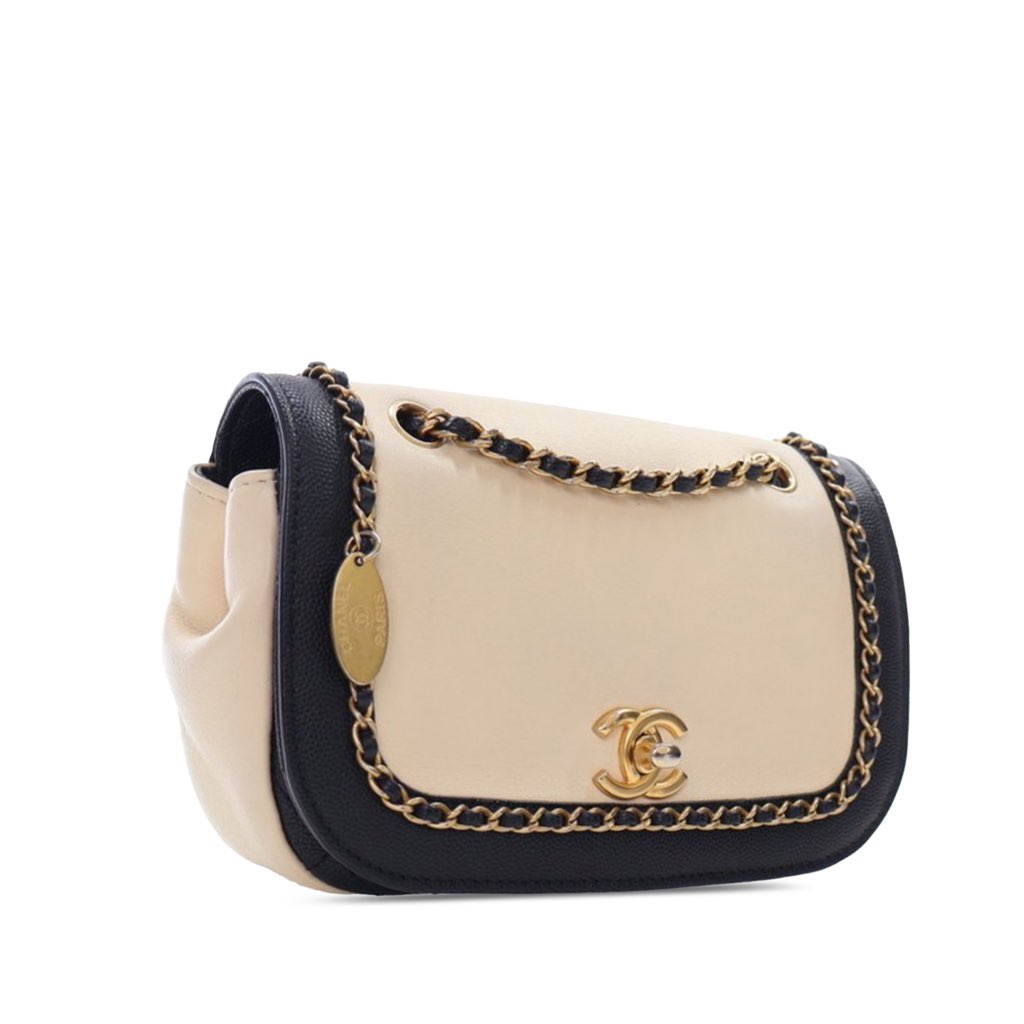 Chanel Lambskin and Caviar Lovely Chains Flap - 2