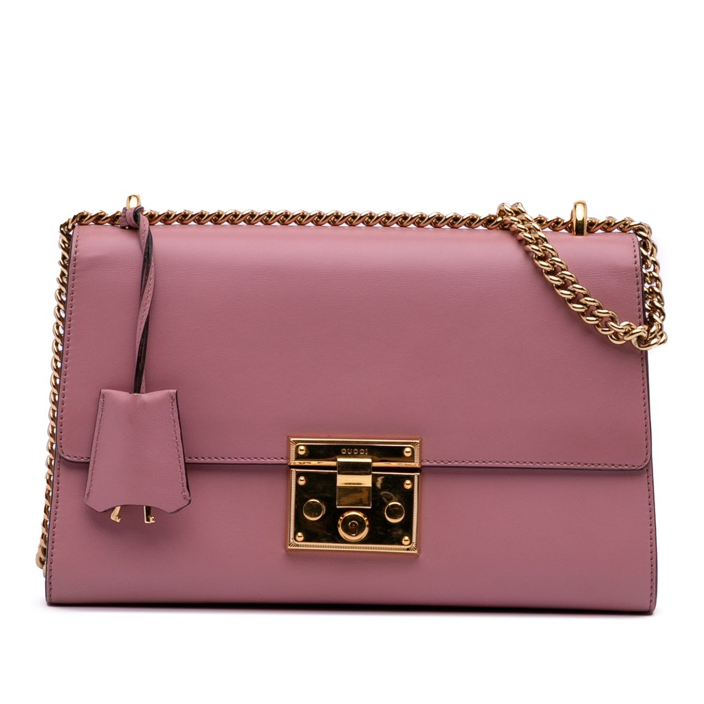 Gucci Medium Leather Padlock Shoulder Bag