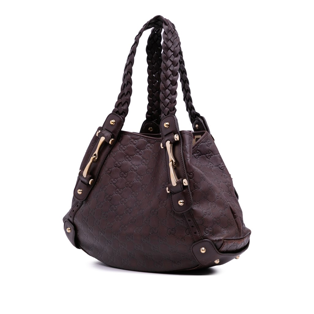 Gucci Guccissima Horsebit Pelham Shoulder Bag - 2