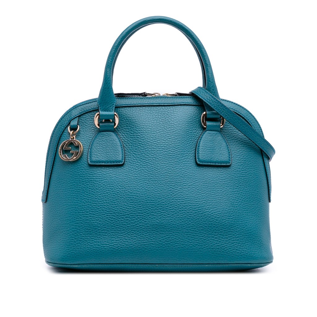 Gucci Small Dollar Calfskin GG Charm Dome Satchel