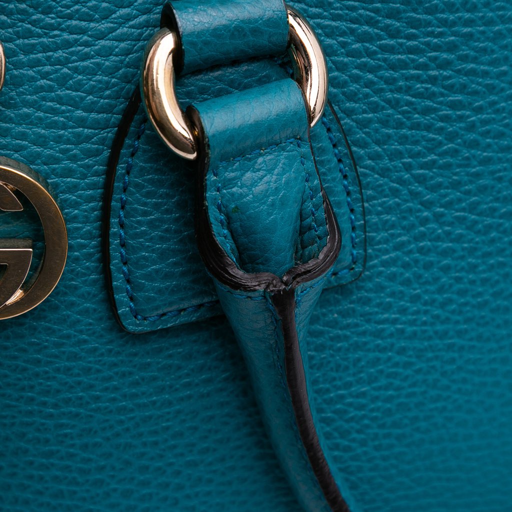 Gucci Small Dollar Calfskin GG Charm Dome Satchel - Image 10