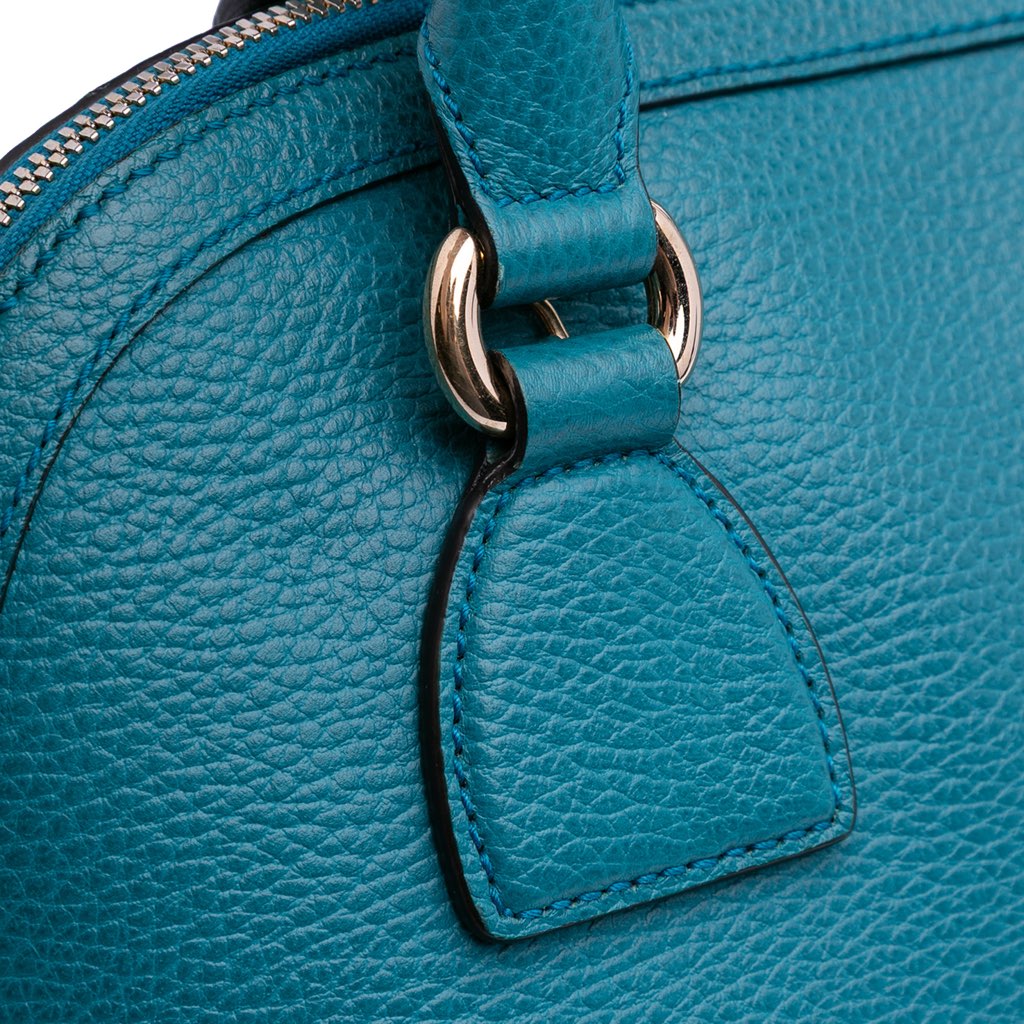 Gucci Small Dollar Calfskin GG Charm Dome Satchel - Image 12