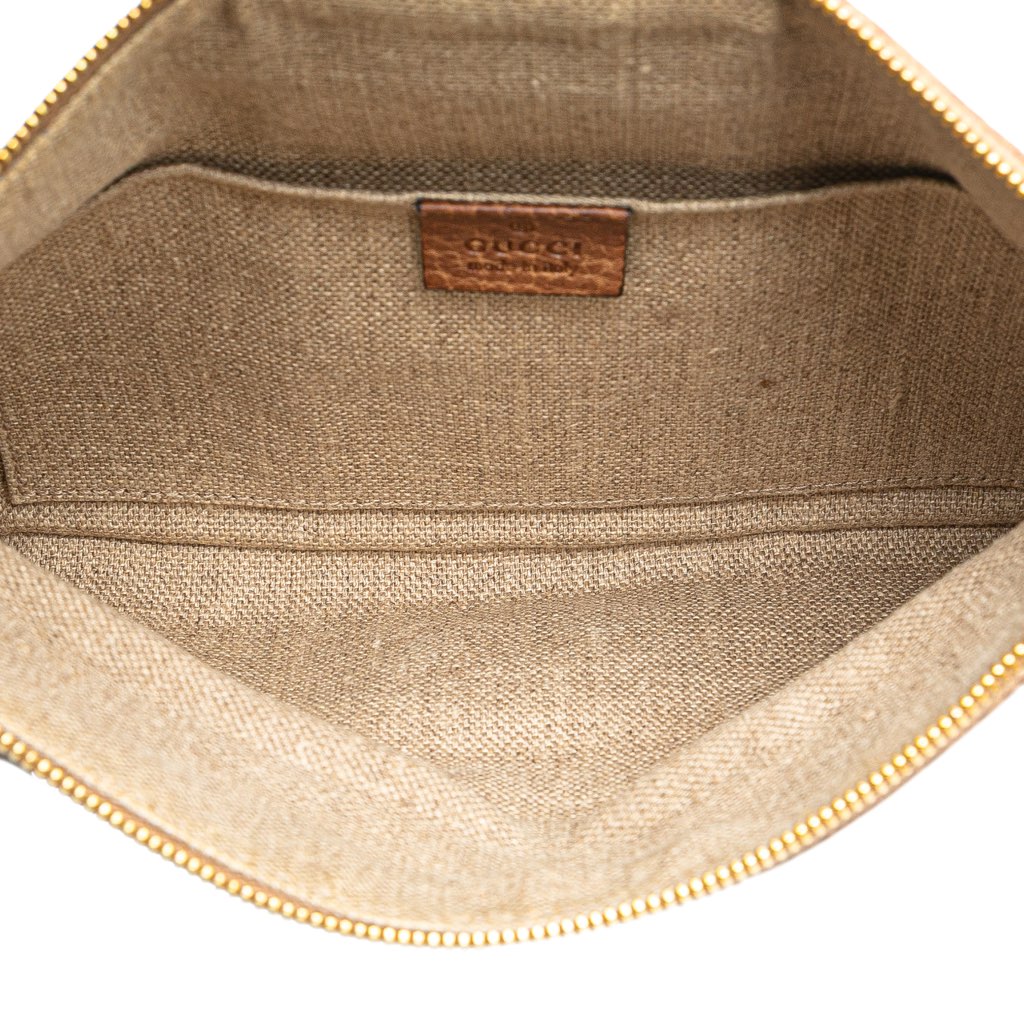 Gucci Leather Bamboo Lucy Fold Over Clutch - 4