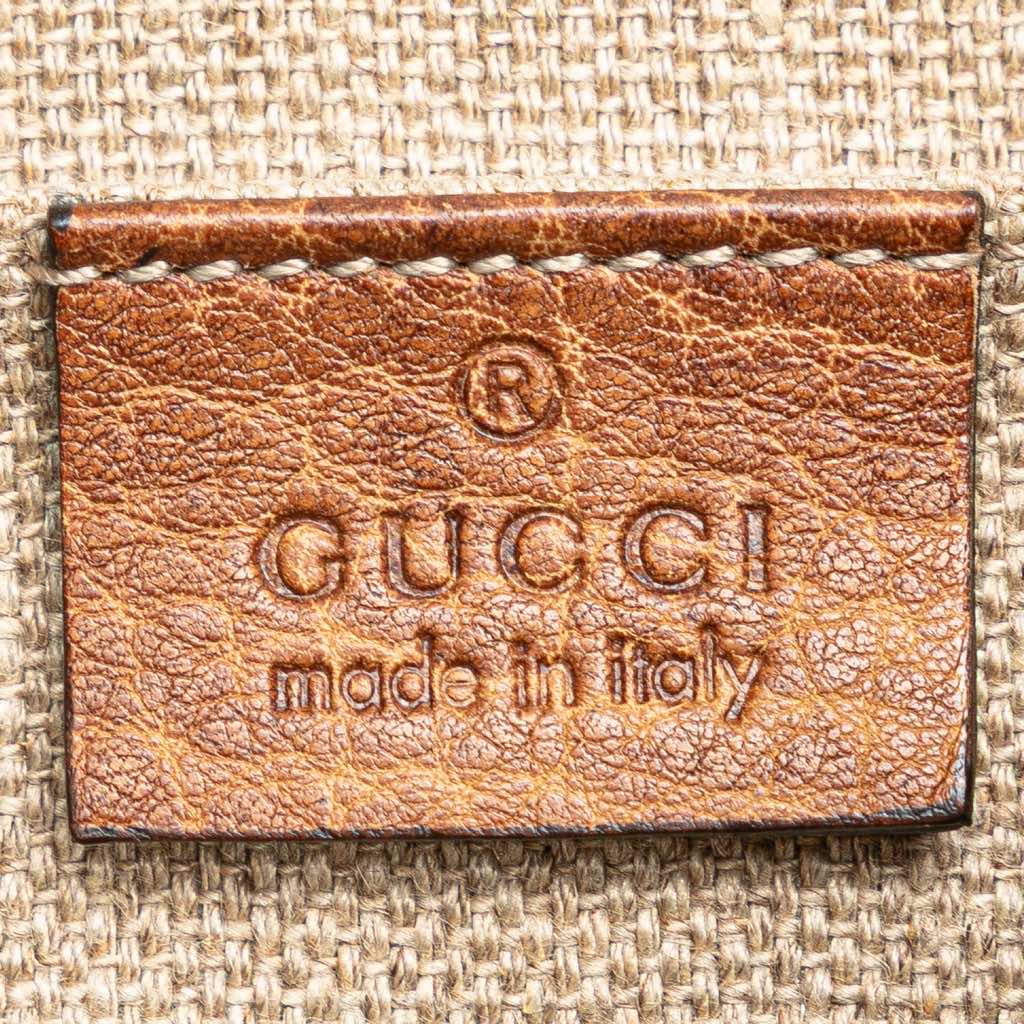 Gucci Leather Bamboo Lucy Fold Over Clutch - 5