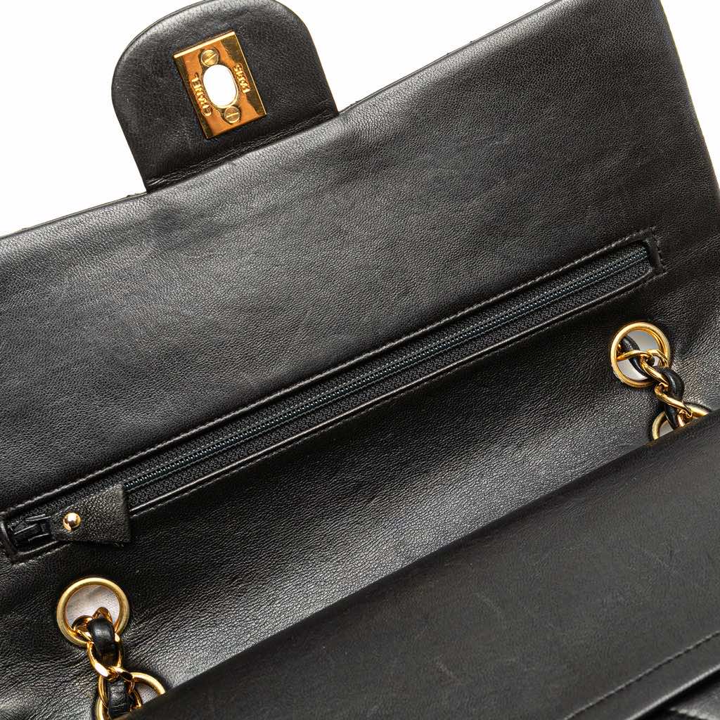 Chanel Medium Classic Lambskin Double Flap - Image 11