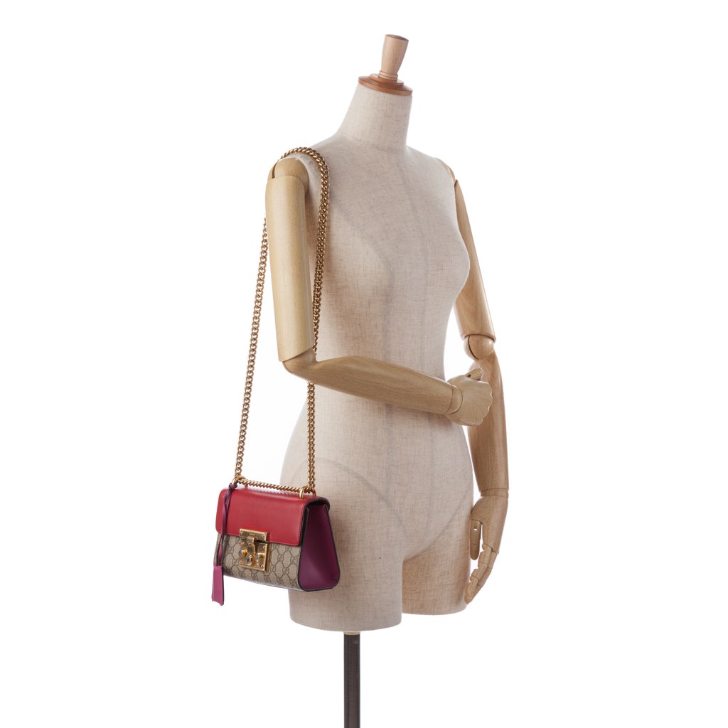Gucci Small GG Supreme Padlock Crossbody - Image 13