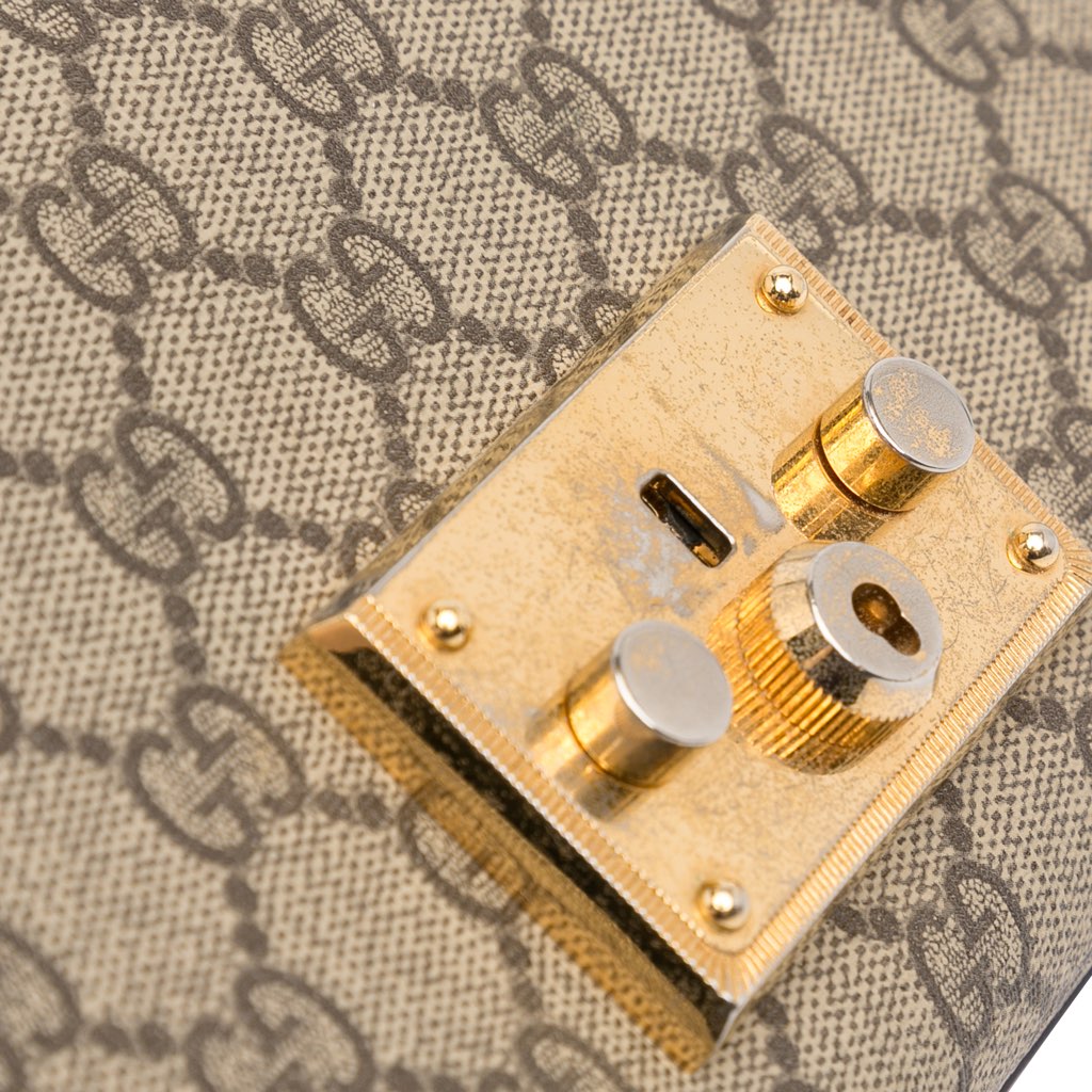 Gucci Small GG Supreme Padlock Crossbody - Image 11