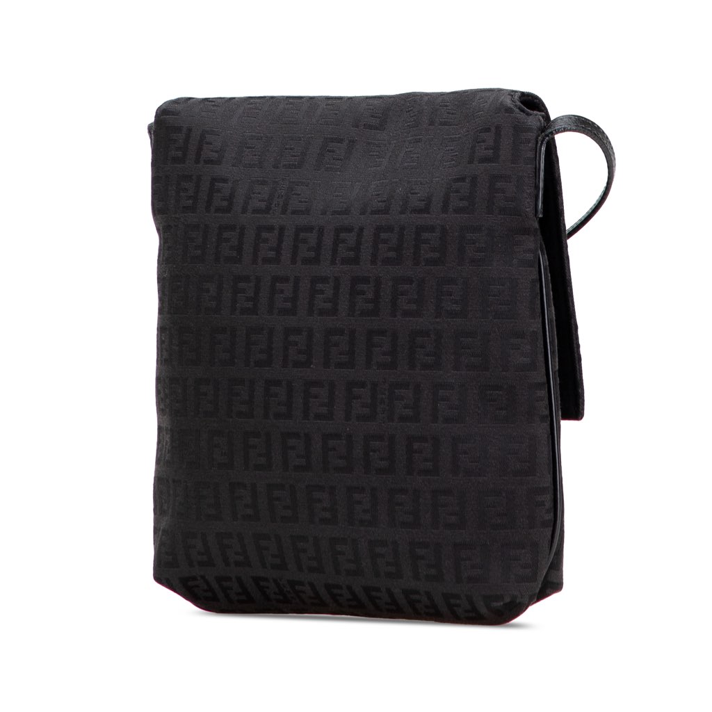 Fendi Zucchino Canvas Crossbody - Back view