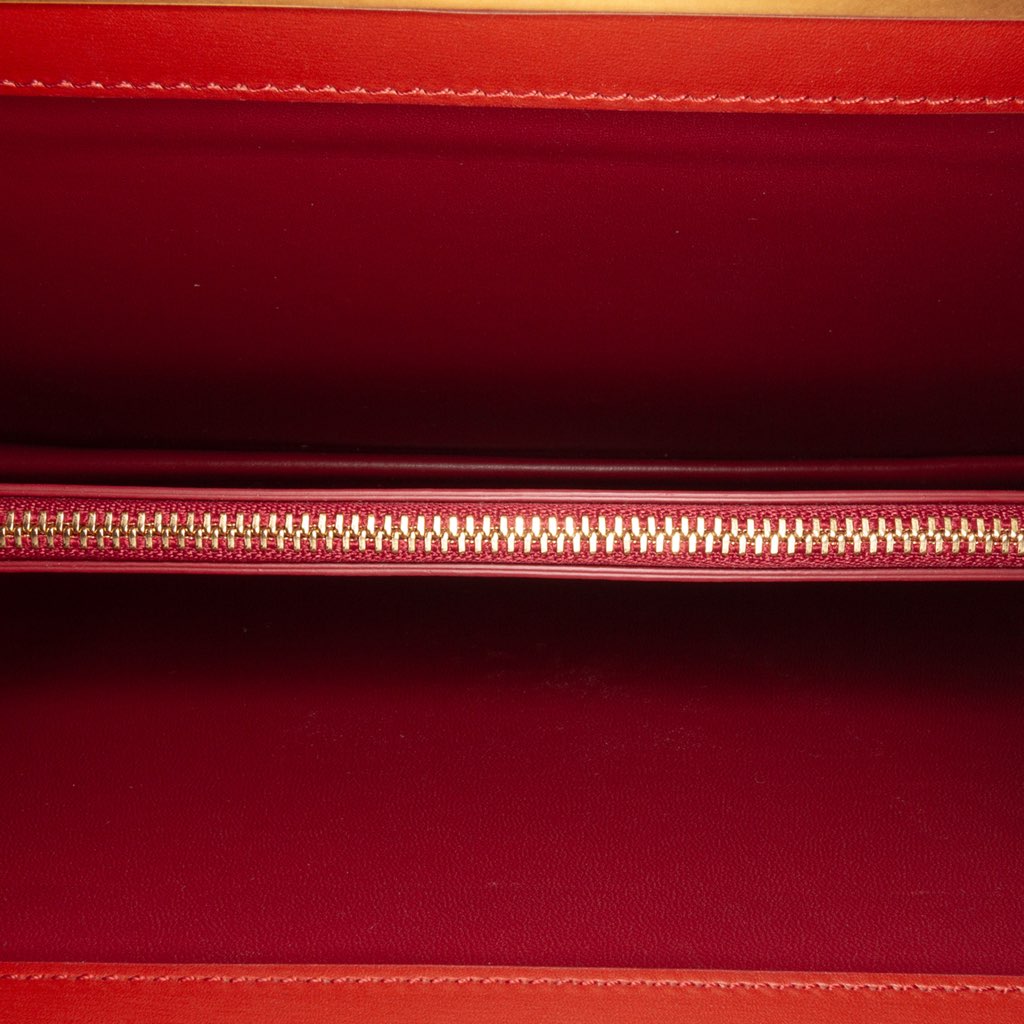 Celine Medium Calfskin Clasp Handbag - 4