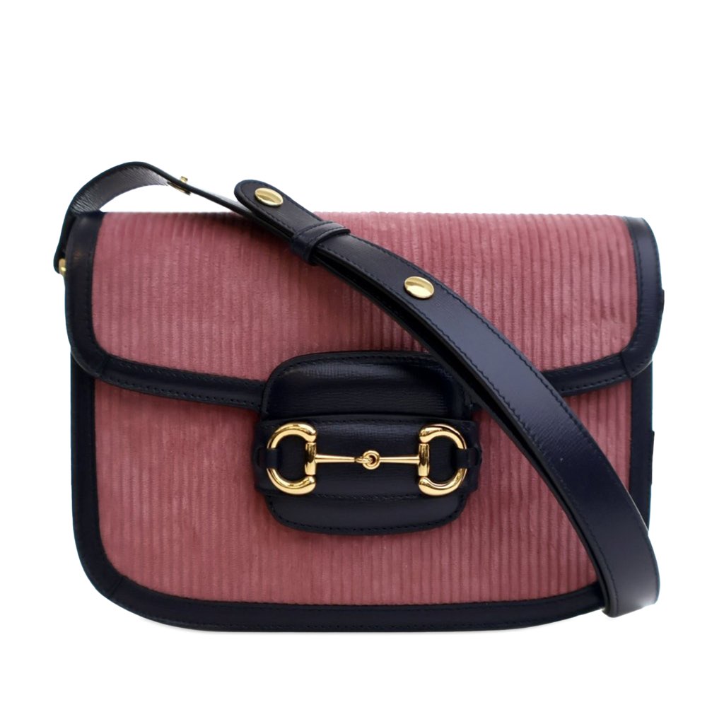 Gucci Small Corduroy Horsebit 1955 Shoulder Bag