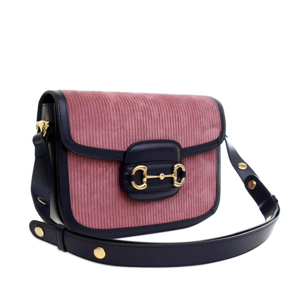 Gucci Small Corduroy Horsebit 1955 Shoulder Bag - 2