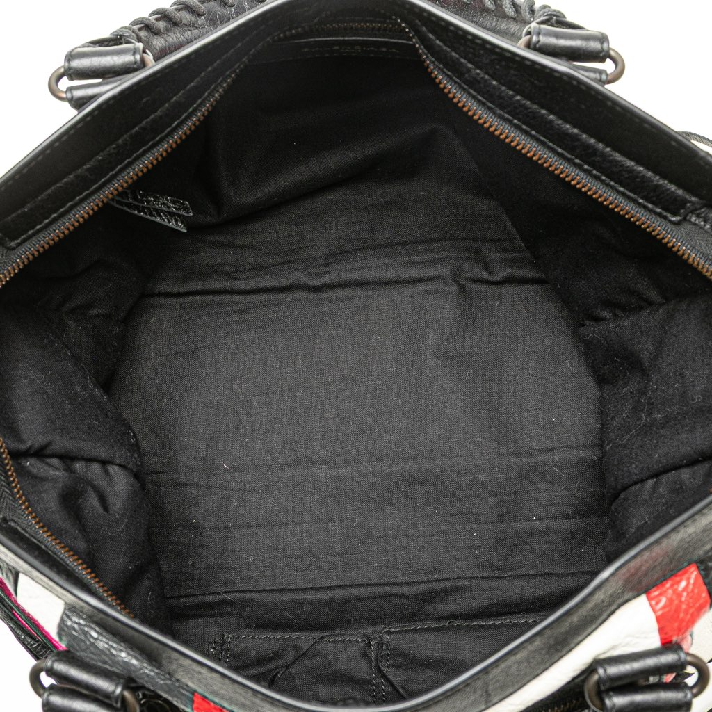 Balenciaga Lambskin Motocross Arena Multicolore Classic City Satchel - 4
