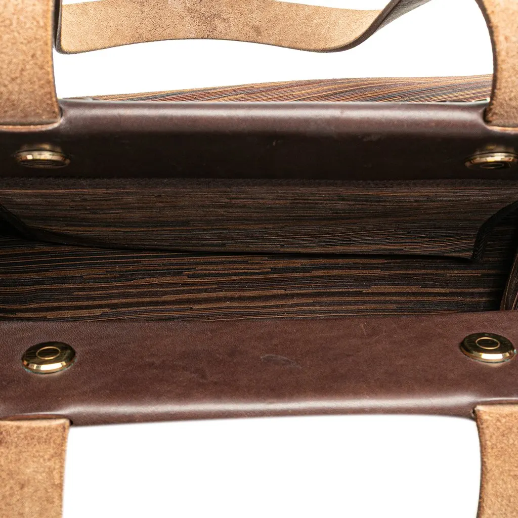 Hermès Vibrato Herbag Cabas PM Brown Leather Good - Model View