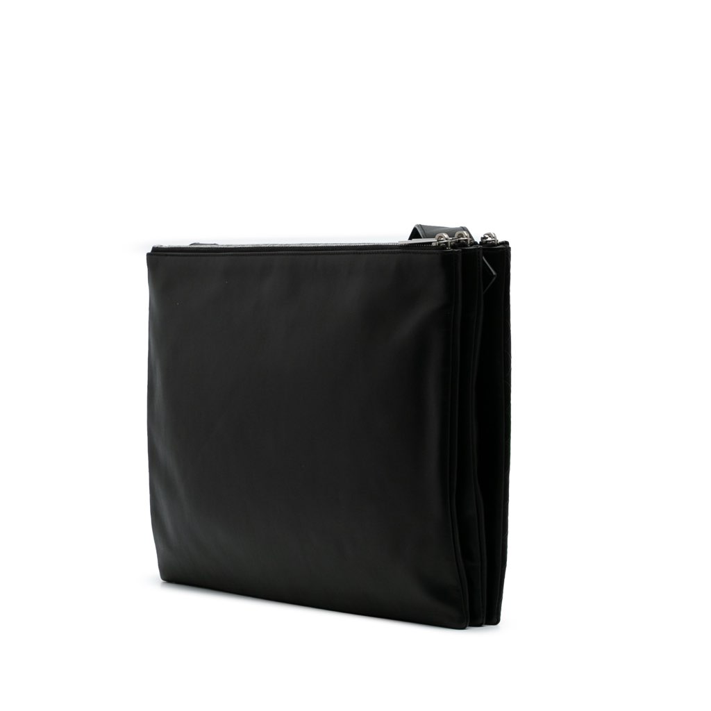 Bottega Veneta Lambskin Embossed Intrecciato Triple Zip Messenger Bag - 2