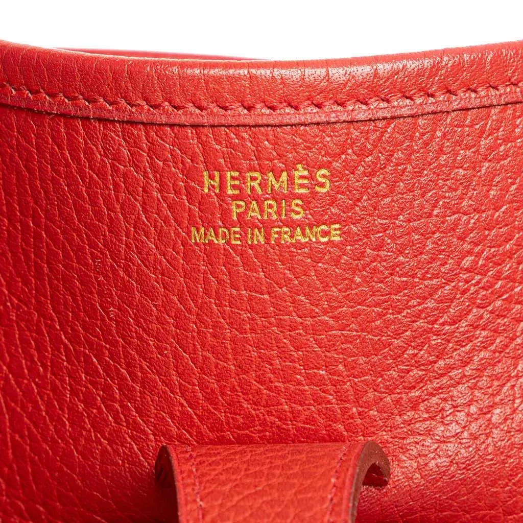 Hermès Clemence Evelyne I 33 Red Leather Very good - Box View