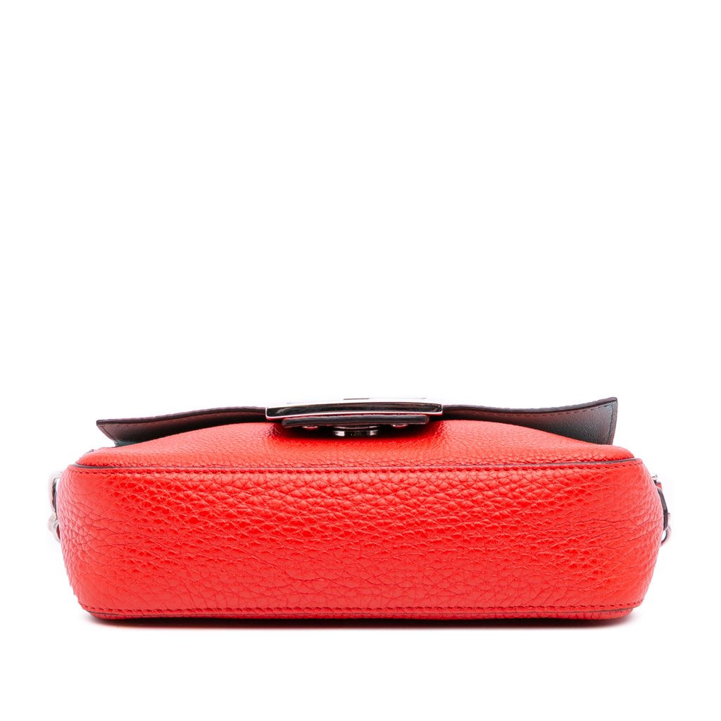 Fendi Mini Leather Baguette Satchel - Image 6