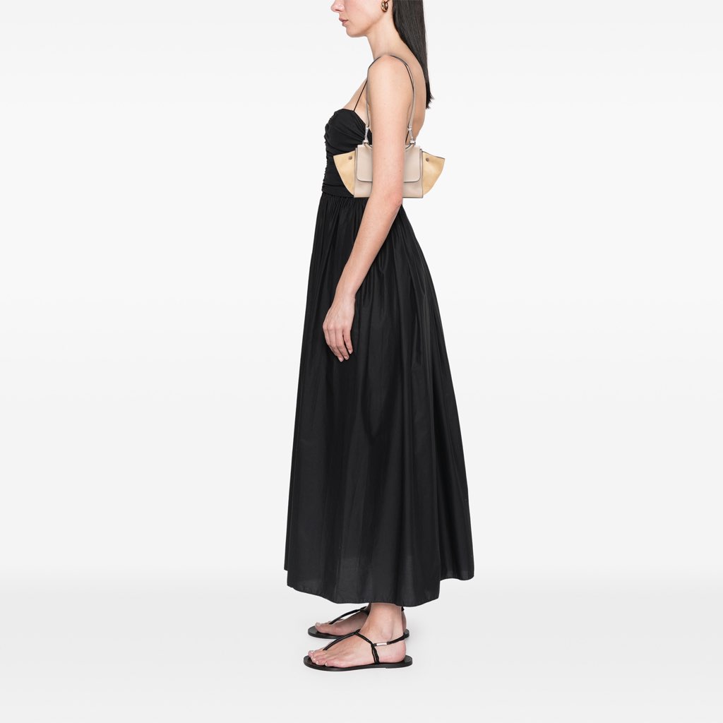 Celine Medium Drummed Calfskin and Suede Trapeze Satchel - Image 14