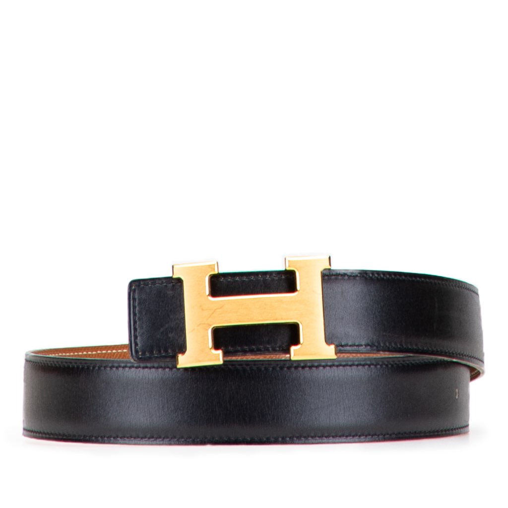 Hermès Epsom and Swift Constance H Reversible Belt