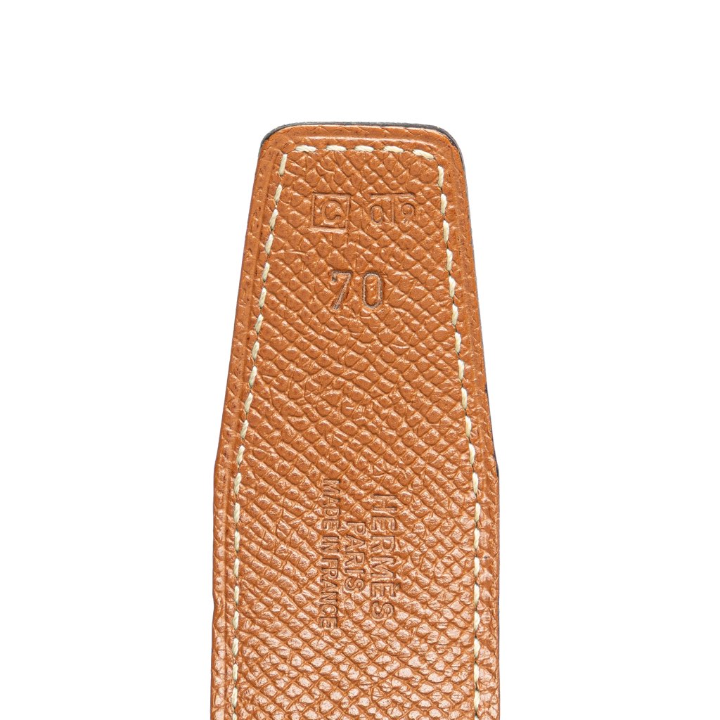 Hermès Epsom and Swift Constance H Reversible Belt - Detail 1